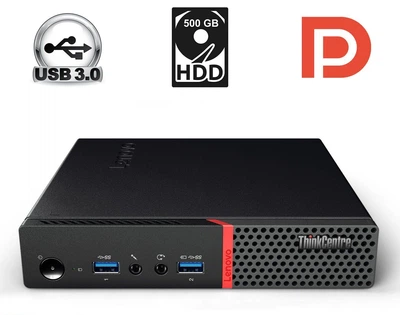 Неттоп Lenovo ThinkCentre M600 Tiny USFF / Intel Pentium J3710 (4 ядра по 1.6 - 2.64 GHz) / 4 GB DDR3 / 500 GB HDD / Intel HD Graphics 405 / DisplayPort б/у