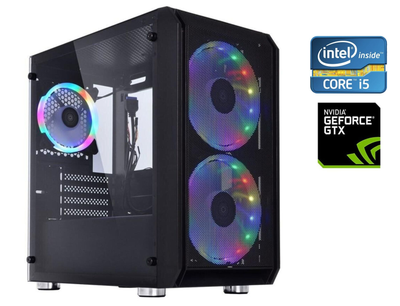 Игровой ПК Qube Neptune Tower NEW / Intel Core i5-11400F (6 (12) ядер по 2.6 - 4.4 GHz) NEW / 16 GB DDR4 NEW / 1000 GB SSD NEW / nVidia GeForce GTX 1080 Ti, 11 GB GDDR5X, 352-bit / 650W NEW б/у