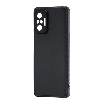 Чохол Carbon TPU Xiaomi Redmi Note 10 Pro 4G / Note 10 Pro Max 4G Black