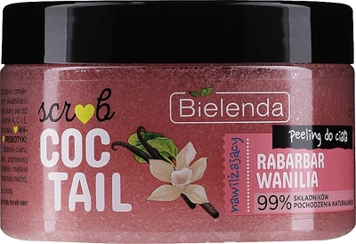 Увлажняющий скраб для тела "Рабарбар и ваниль" - Bielenda Scrub Coctail Rabarbar & Vanilla 350g (994651-1288192-2)