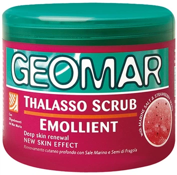Скраб для тела смягчающий с морскою солью и семенами клубники Geomar Body Thalasso Emollient 600g (812799-732835-2)