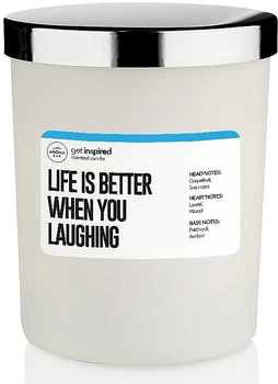 Aroma Car Get Inspired Life Is Better When You Laughing - Ароматическая свеча 160g (995862-1289463-2)