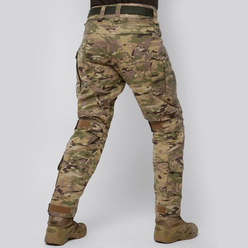 Штурмовые штаны UATAC GEN 5.2 с наколенниками и тактическим ремнем (3XL) мультикам (Multicam) STEPPE світлий