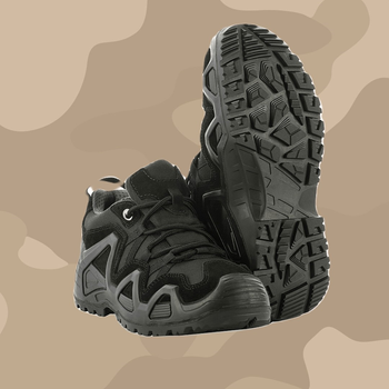 М-ТАС кросівки тактичні Alligator Black / Кросівки трекінгові чорні / Кросівки військові демісезонні / Розмір 40