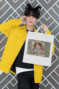 Эко-сумка шоппер с аниме принтом One Piece Ван-Пис Розыскная листовка Monkey D. Luffy Монки Д. Луффи ЭСШ001256