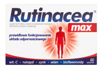 Дієтична добавка Rutinacea Max 60 таблеток (5902020845041)