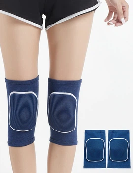 Наколінники для танців, гімнастики, волейболу Natursport NSP001 Чорно-сині з білим S (пара)