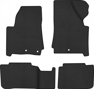 EVA коврики EVAtech в салон авто Cadillac SRX 2010+ 2 поколения SUV USA 4 шт Black (CC41761PBL4AV3RBB)