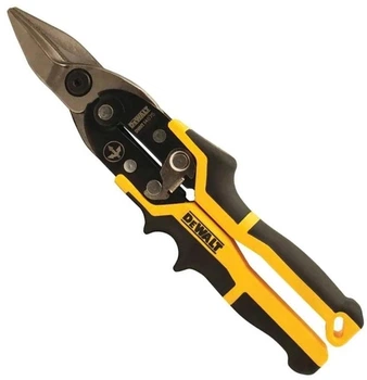 Ножницы по металлу DeWALT ERGO Aviation прямые, L=250мм, вес 420 г. DWHT14675-0