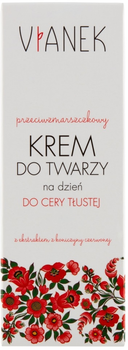 Krem przeciwzmarszczowy Vianek przeciwzmarszczkowy do cery tłustej na dzień 50 ml (5902249011081)