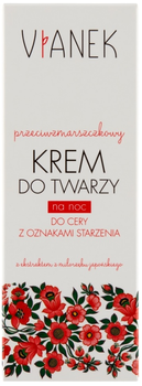 Нічний крем для обличчя Vianek проти зморшок для вікової шкіри 50 мл (5902249011098)