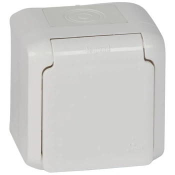 Розетка 2к+3 Forix со шторками IP44 Белый [782373] Legrand