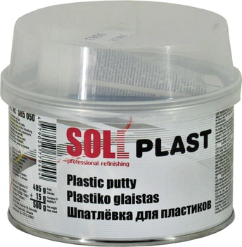Шпатлевка (SOLL) для пластика черная Plast 0,5 кг. SG5 050