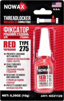 Герметик фиксатор резьбы (Nowax) 275 красный 10мл. (NX21129)
