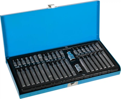 Набор бит 40 ед. (Molder Tools) звезд и шестигранников (MT68040)