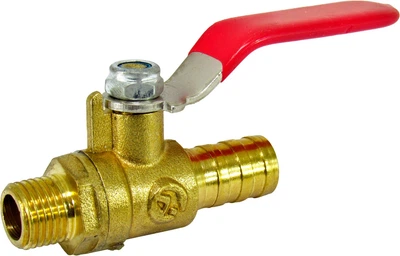 Кран шаровый воздушный с зовн. резьб. 1/4 на шланг 12мм. (Intertool) (PT-1892)