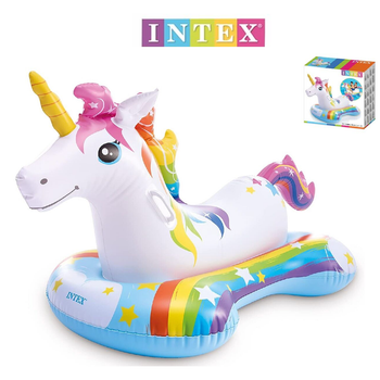 Надувная игрушка "Единорог" Intex 57552. Размером 163х86см, от 3 лет