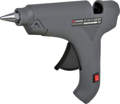 Пистолет клеевой (Intertool) 165-1809°C, под стержни 10.8-11.5мм RT-1103