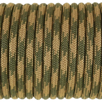 Шнур-паракорд (Paracord Type III 550 – 4 мм) Camo Coyote & Olive 069 10 м.