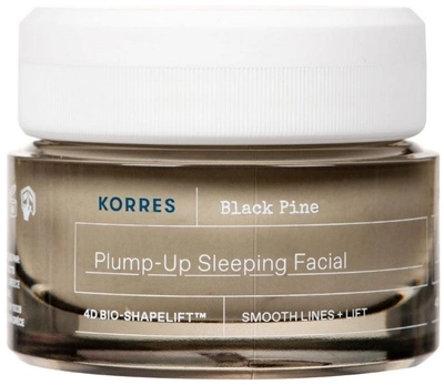 Krem-maska Korres Black Pine Plump-Up Sleeping Facial ujędrniający na noc 40 ml (5203069101588)