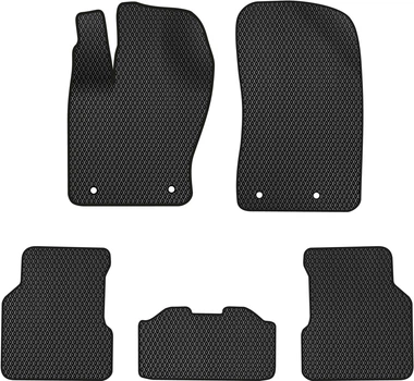 EVA коврики EVAtech в салон авто Jeep Compass 2017+ 2 поколения SUV USA 5 шт Black (JP12618C5OU4RBB)