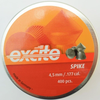 Кулі пневматичні H&N Excite Spike, 400 шт/уп, 0.56 м, 4.5 мм