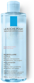 Лосьйон La Roche Posay Micellar Water Ultra Міцелярний для реактивної та чутливої шкіри 400 мл (3337875528108)