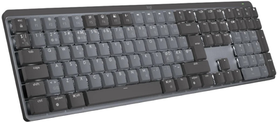 Klawiatura bezprzewodowa Logitech MX Mechanical Wireless Illuminated Performance GL Clicky Nordic Layout Graphite (920-010755)