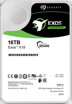 Жесткий диск Seagate Exos X18 7200RPM 256MB 16TB (ST16000NM004J)