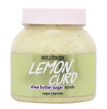 Сахарный скраб с маслом ши и перлитом HOLLYSKIN Lemon Curd