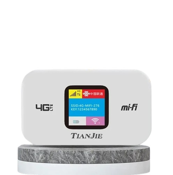 Модем 4g Wi-Fi роутер мобильный с аккумулятором под сим карту TIANJIE 150 Мбит/с