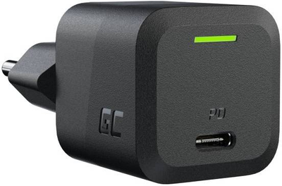 Мережевий зарядний пристрій Green Cell Power Charger USB-C Power Delivery 33 Вт Чорний (5904326372818)