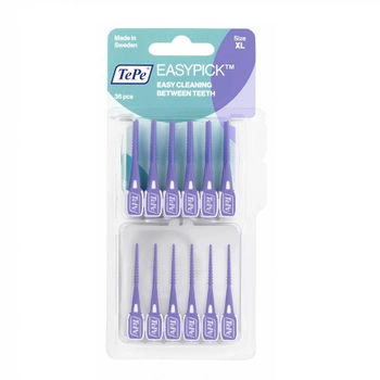 Міжзубні щітки/зубочистки TePe EasyPick у футлярі XL фіолетові 36 шт (7317400024011)
