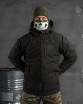 Зимняя тактическая куртка Softshell Omni-heat олива Paradigma Вт6741 XL