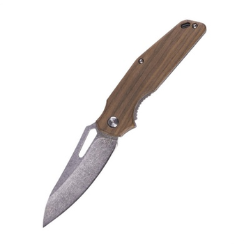Нож складной MIL-TEC с деревяной ручкой