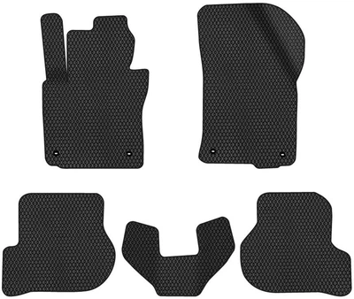 EVA коврики EVAtech в салон авто Skoda Octavia A5 (MT, 4 clips) 2004-2013 2 поколения Combi EU 5 шт Black (SK12162C5TL4RBB)