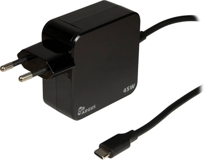 Мережевий зарядний пристрій Inter-Tech PD-2045 USB-C 45 Вт Чорний (88882221)