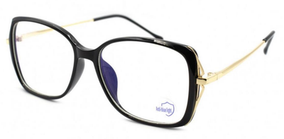 Комп'ютерні окуляри Антивідблискові BLURAY R-67 в комплекті з Футляром та серветкою реальний захист для очей від екрану монітора та смартфона Сіра Сталь