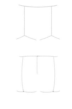 Портупея на пояс Obsessive Bijou 905 one size золотой