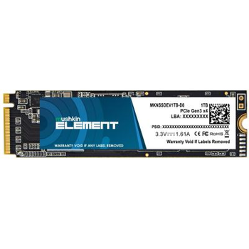 SSD накопитель Mushkin Element 1tb m.2 2280 (mknssdev1tb-d8)