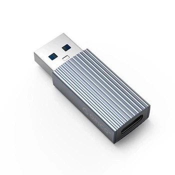 Переходник Orico USB-A 3.1 к USB-C/Type-C конвертер 10Gbps Gray (AH-AC10-GY-BP)