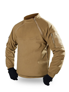 Кофта тактична флісова, фліс куртка з ворсом Double Fleece Free soldier S.archon coyote Розмір L