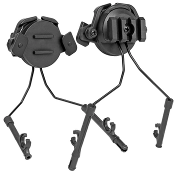 Кріплення для активних навушників на каску, шолом Fast та інших Wosport HL-ACC-43 Black