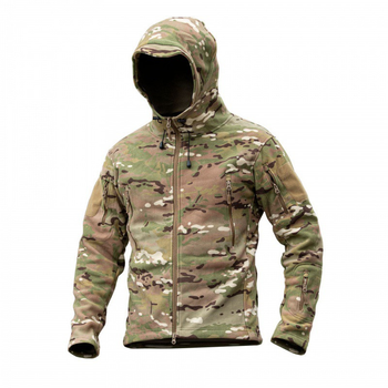 Кофта тактическая флисовая флиска куртка с капюшоном S.archon Multicam Размер S