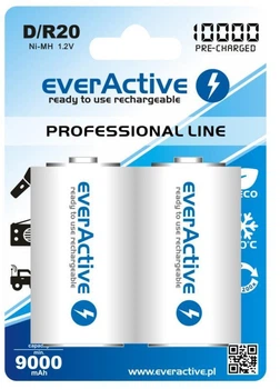 Акумулятор everActive D/HR20 10000 mAh BL 2 шт. ( Акумулятор ) 20542