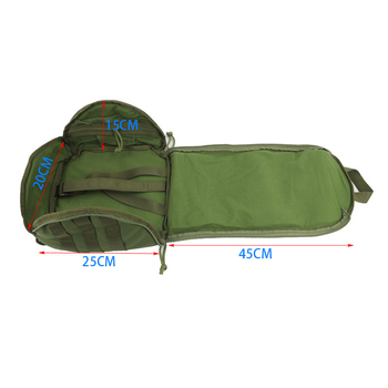 Тактичний рюкзак на плитоностку для зберігання, перенесення балістичного шолома,каски 1000D Олива
