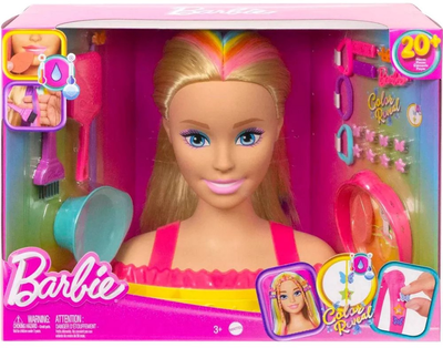 Лялька-манекен Mаttel Barbie Неонове райдужне світле волосся 35 см (0194735125227)