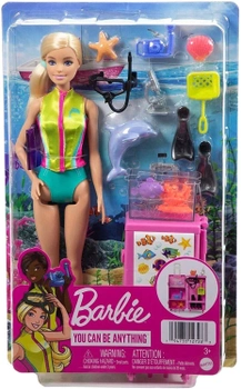 Lalka z akcesoriami Mattel Barbie Marine Biologist Career 29 cm (0194735127283)