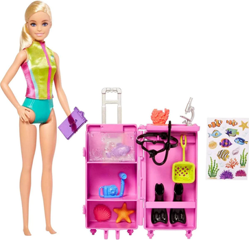 Lalka z akcesoriami Mattel Barbie Marine Biologist Career 29 cm (0194735127283)