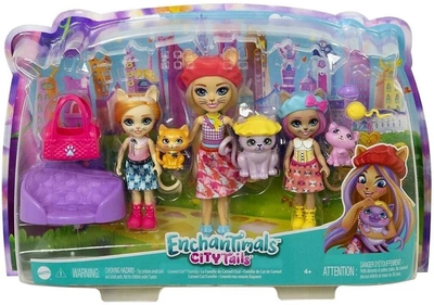 Zestaw lalek Mattel Enchantimals City Tails Carmel Family (0194735063222)